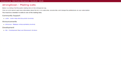Desktop Screenshot of lists.strongswan.org